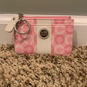 Coach Leather Keychain Wallet